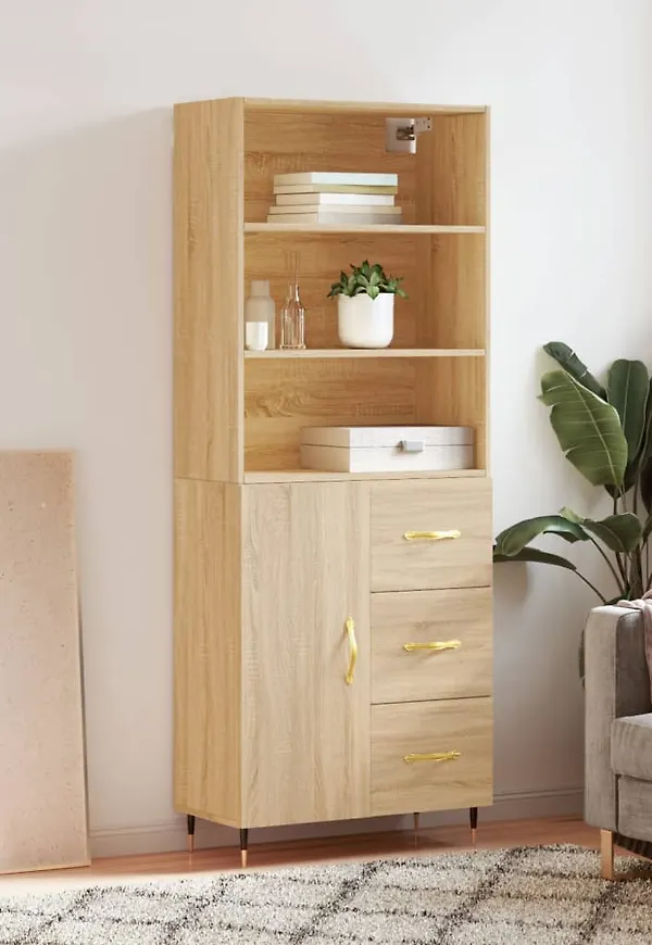 Mysig skåp i brunt från vidaXL.