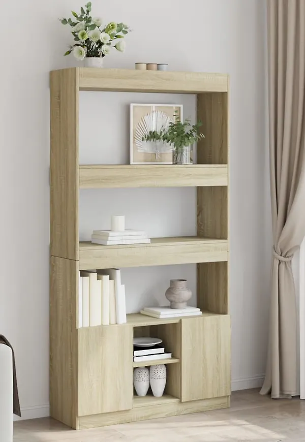 Riktigt fin ekhylla 2025 från vidaXL.