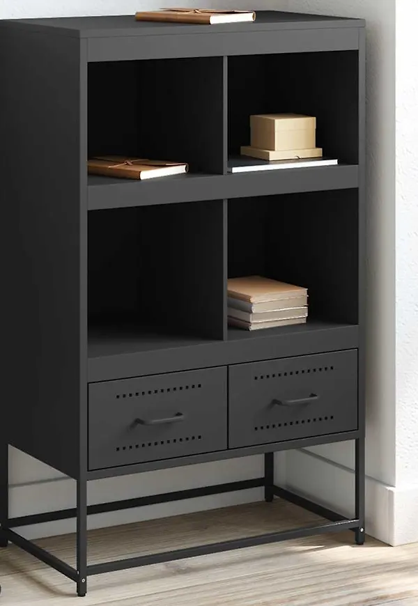 Stilren svart skåp 2025 från vidaXL.