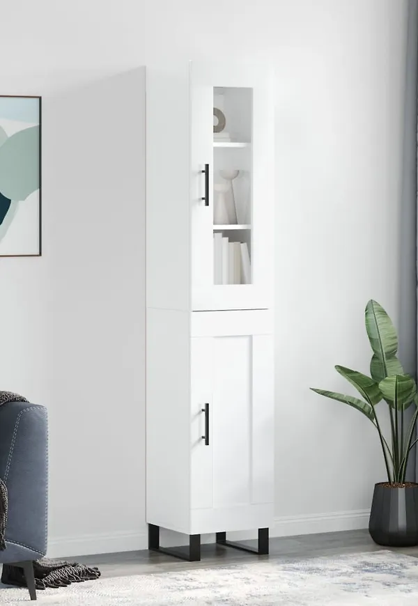 Riktigt fin järnskåp i vitt från vidaXL.