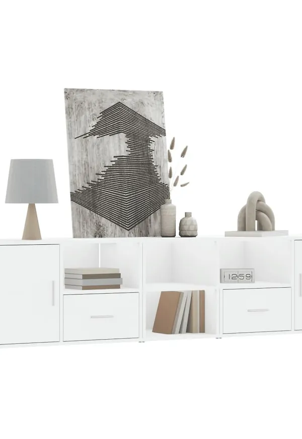 Vit vidaXL-skåp i vacker modell.