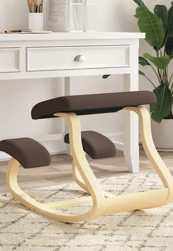 Modern skrivbordsstol i brunt från vidaXL.