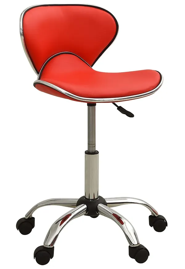 Komfortabel vidaxl stol i röd färg gjord i bomull.