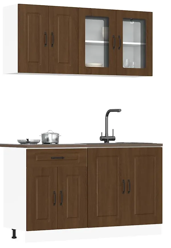 Cool ekskåp i brunt från vidaXL.