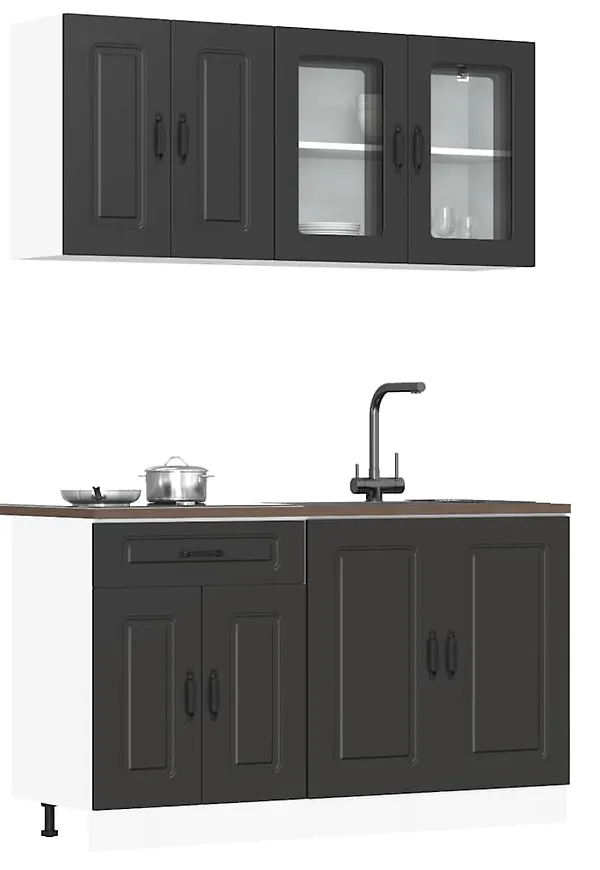 Härlig skåp i svart från vidaXL.