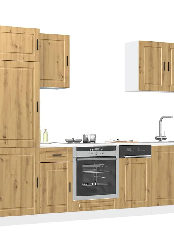 Stilren ekskåp i brunt från vidaXL.