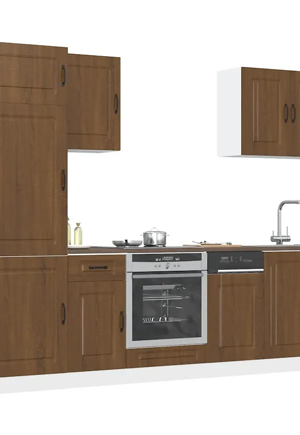 Modern brun skåp i ek från vidaXL.