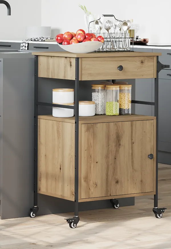 Cool möbel i beige färg gjord i ek.