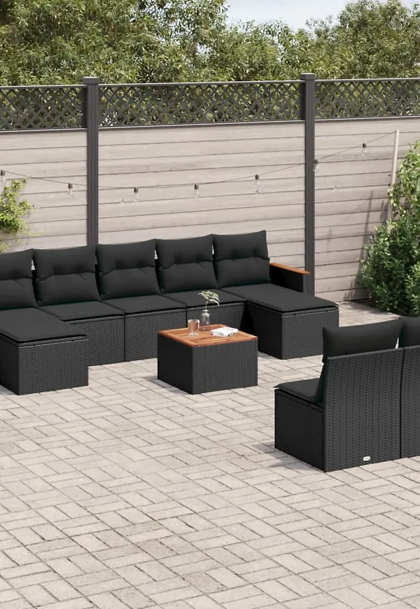 Svart vidaXL-bord i skön modell.