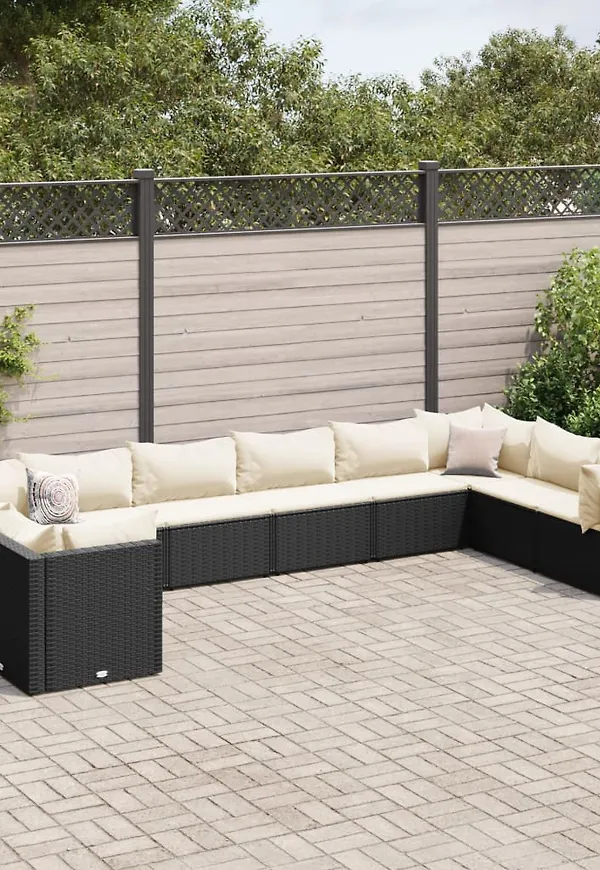 Svart VidaXL möbelgrupp som passar perfekt till hösten 2025!