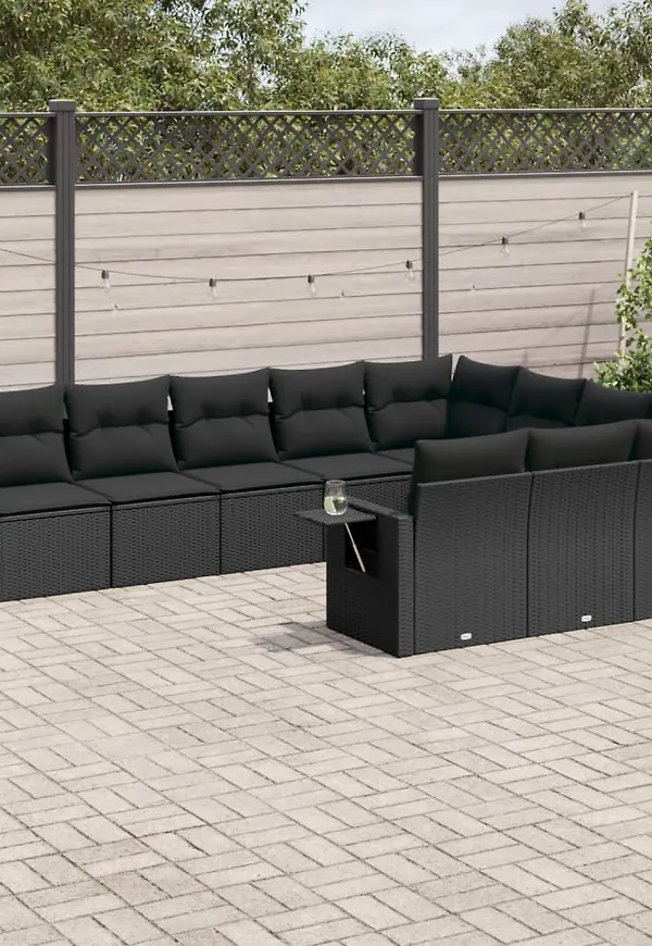 Otroligt snygg svart soffgrupp 2025 från vidaXL.