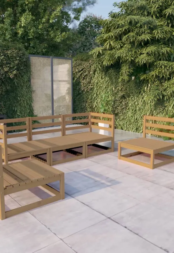 Modern brun loungegrupp 2025 från vidaXL.