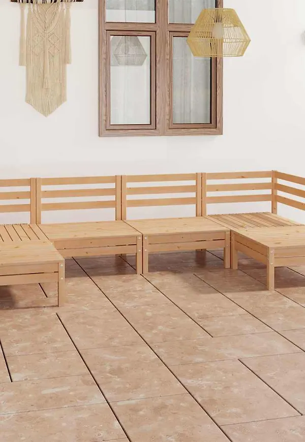 Fantastiskt snygg loungegrupp i brunt från vidaXL.