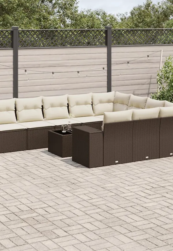 Mysig brun loungegrupp 2025 från vidaXL.