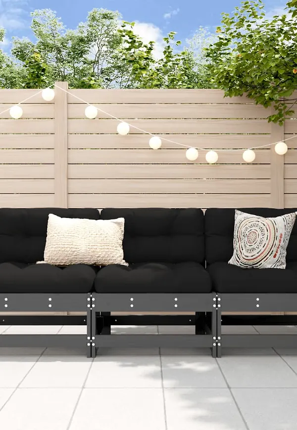 Riktigt snygg trädgårdsgrupp i grått från vidaXL.