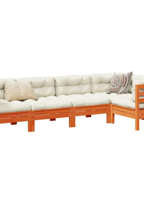 Smickrande möbelgrupp i brunt från vidaXL.