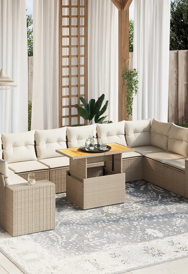 Komfortabel soffbord i beiget från vidaXL.