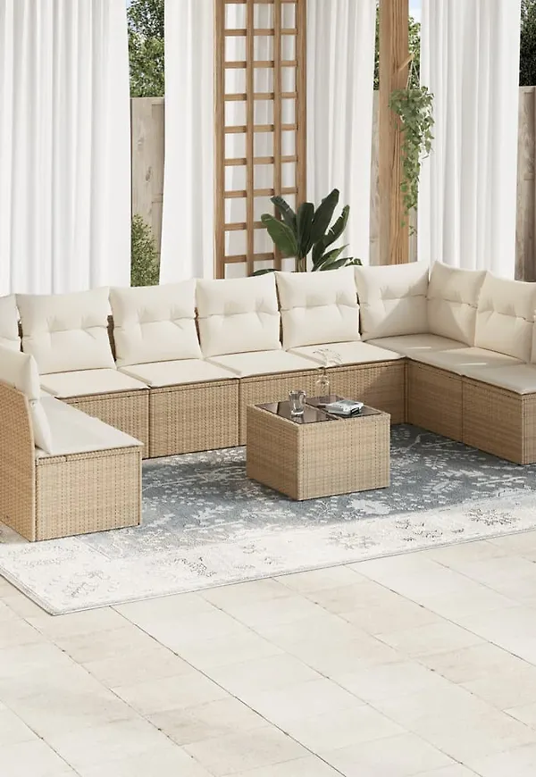 Moderiktig beige soffgrupp 2025 från vidaXL.