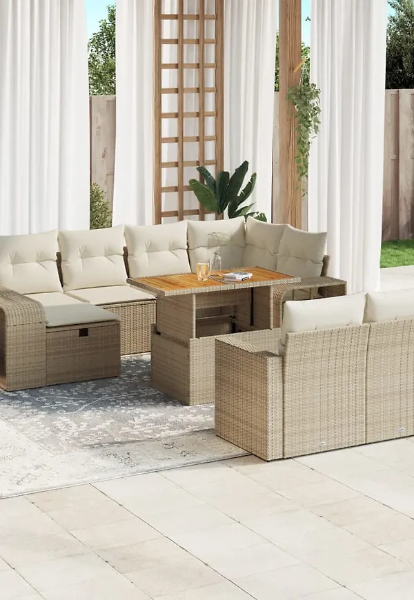 Trendig beige matbord 2025 från vidaXL.