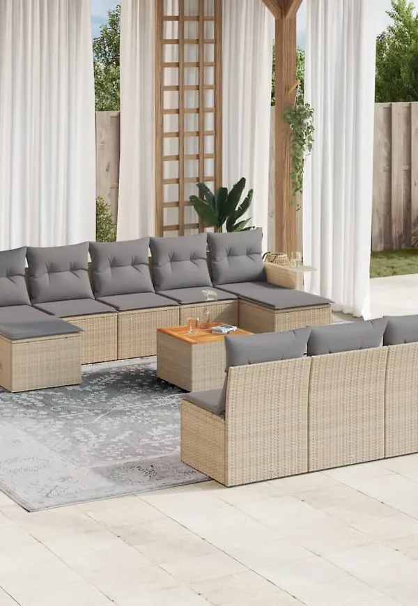 Elegant beige bord 2025 från vidaXL.