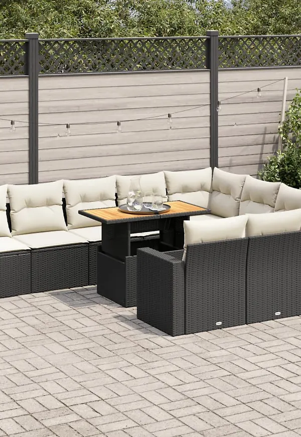 Vacker matbord i svart från vidaXL.