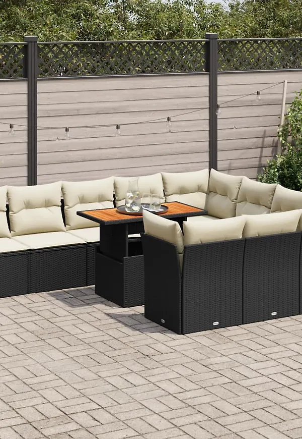 Komfortabel svart bord 2025 från vidaXL.