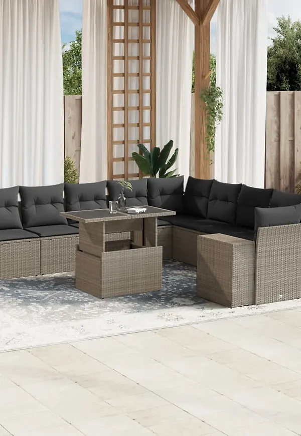 Riktigt trendig matbord i grått från vidaXL.