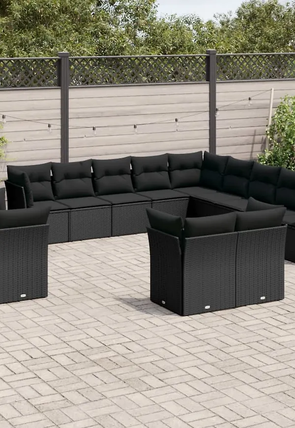 Skön svart loungegrupp 2025 från vidaXL.