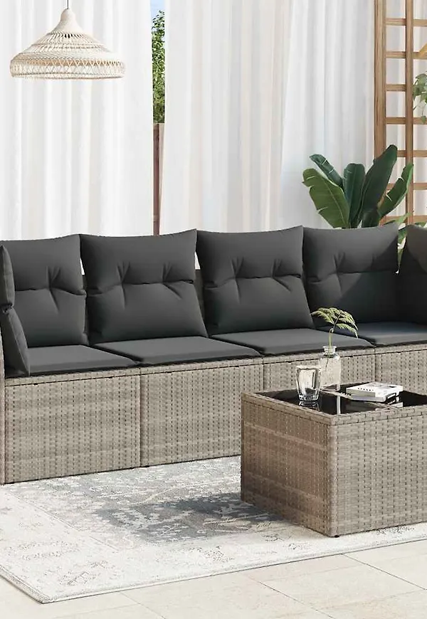 Riktigt snygg loungegrupp i grått från vidaXL.