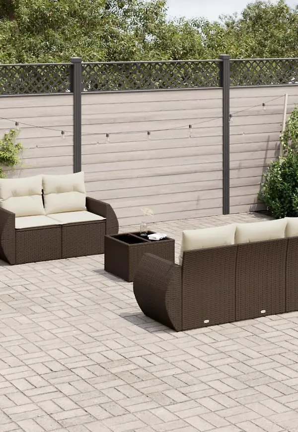 Otroligt snygg brun loungegrupp 2025 från vidaXL.