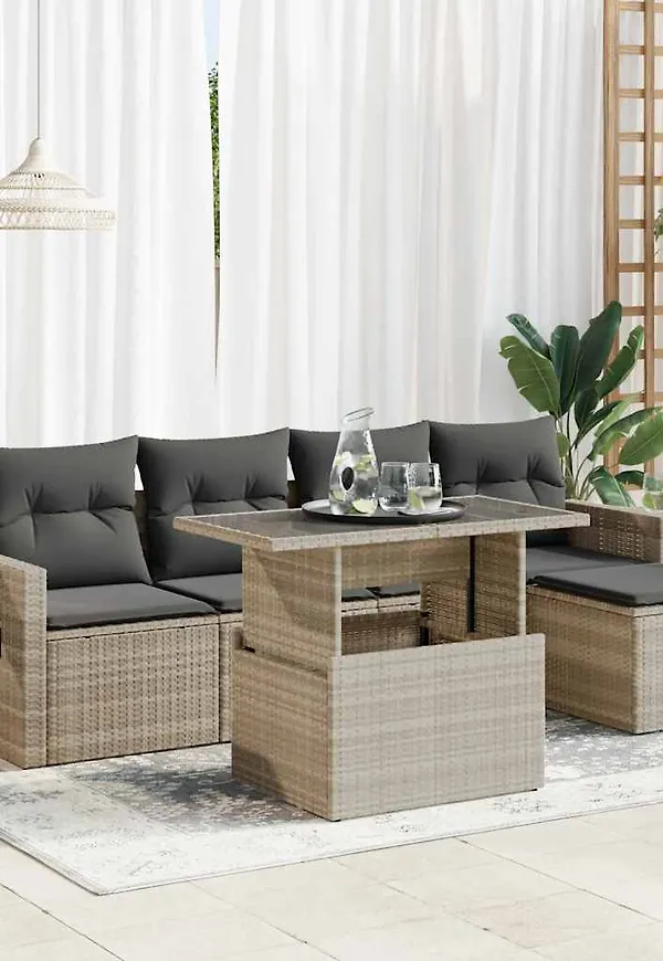 Grå VidaXL trädgårdsbord som passar perfekt till hösten 2025!