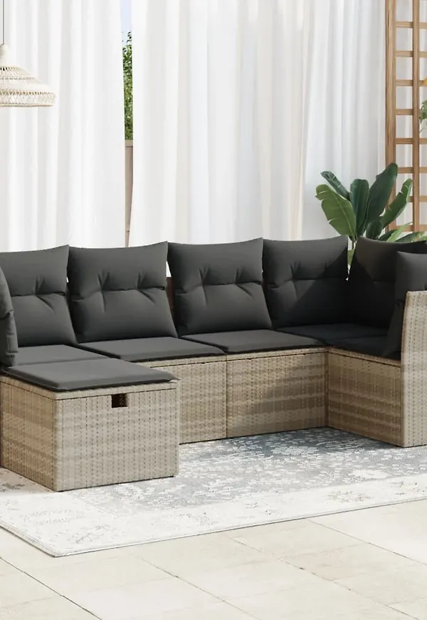 Grå soffgrupp som passar perfekt till våren 2025!