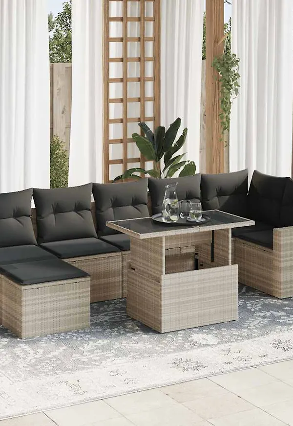 Vacker soffbord i grått från vidaXL.