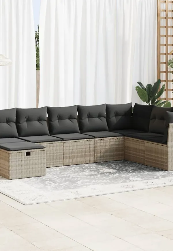 Grå VidaXL möbelgrupp som passar perfekt till hösten 2025!