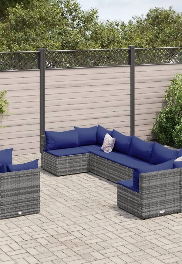 Grå vidaXL-soffgrupp i snygg modell.