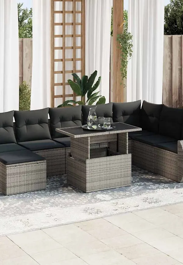 Riktigt fin matbord i grått från vidaXL.