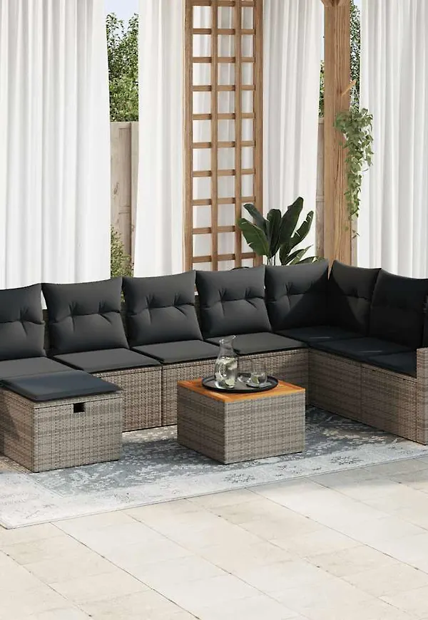 Grå VidaXL möbelgrupp som passar perfekt till hösten 2025!