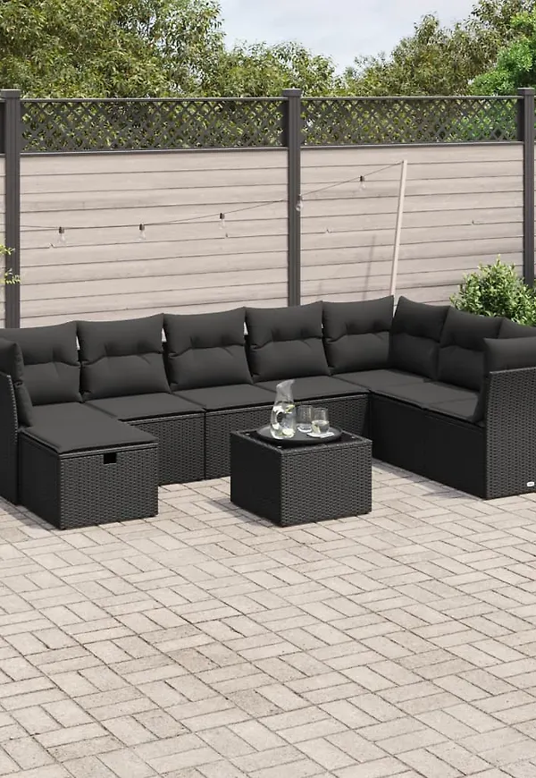 Trendig svart loungegrupp 2025 från vidaXL.