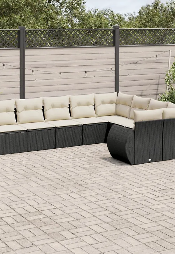 Stilriktig soffgrupp i svart från vidaXL.