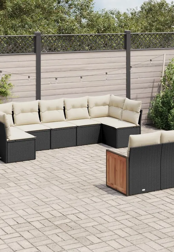 Jättesnygg svart soffgrupp 2025 från vidaXL.