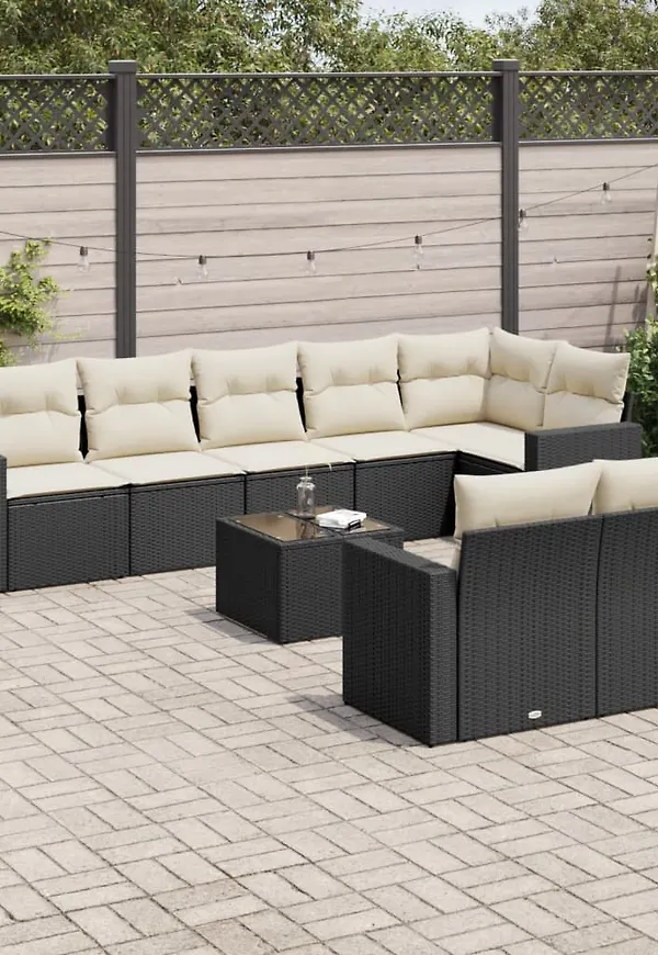 Skön svart soffgrupp 2025 från vidaXL.