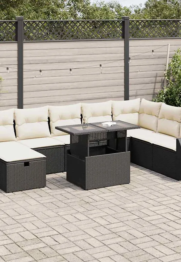 Svart VidaXL möbelgrupp som passar perfekt till hösten 2025!