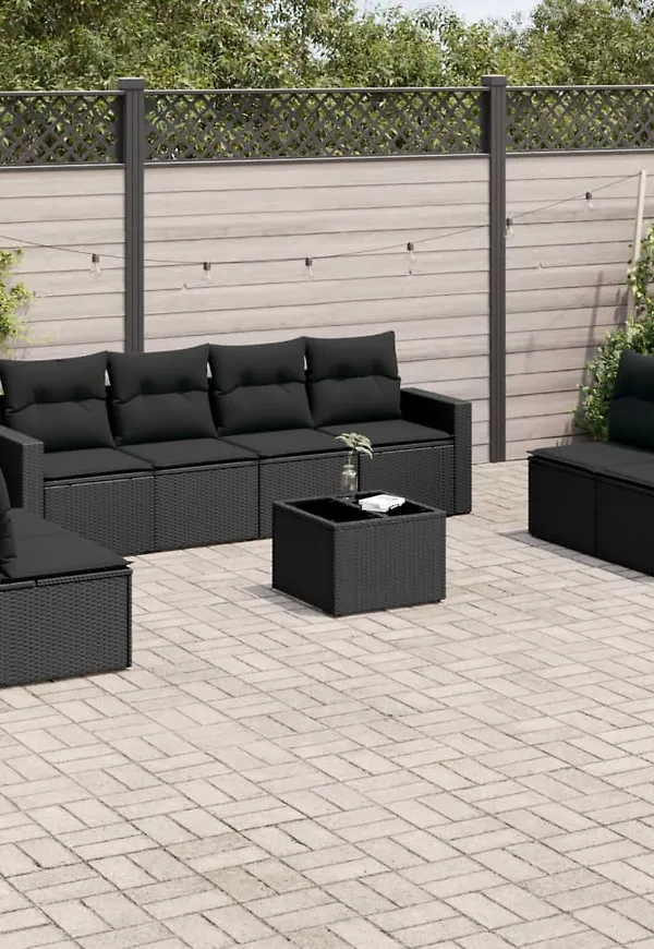 Jättesnygg möbelgrupp i svart från vidaXL.