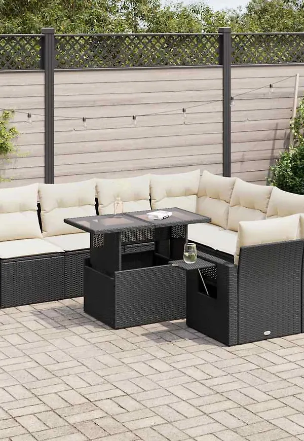 Modern matbord i svart från vidaXL.