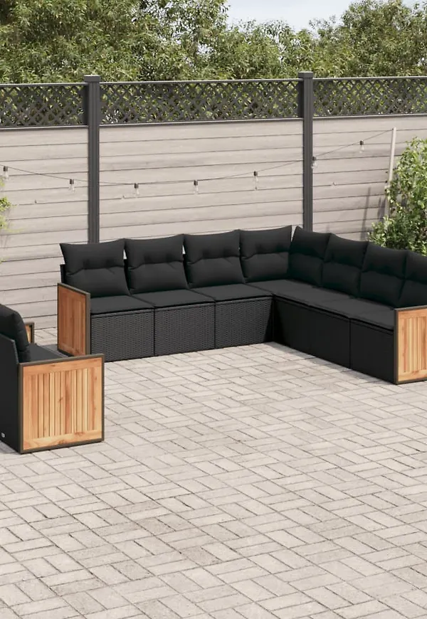 Svart soffgrupp som passar perfekt till våren 2025!