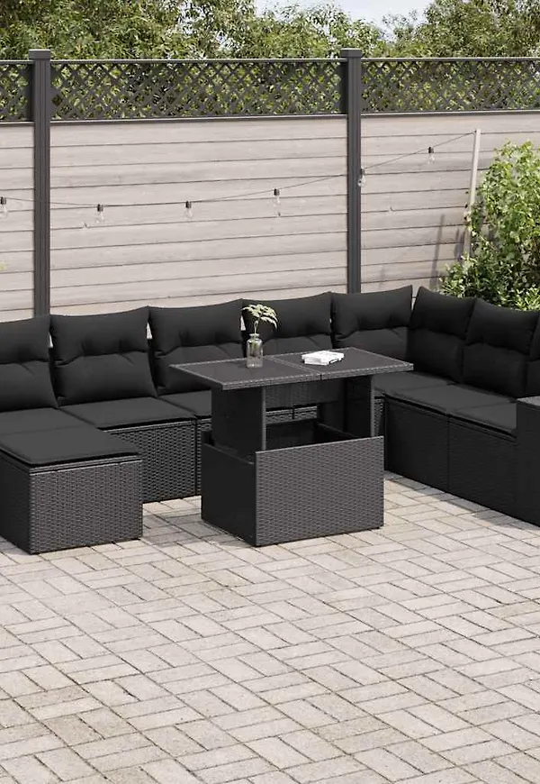 Svart VidaXL soffbord som passar perfekt till hösten 2025!