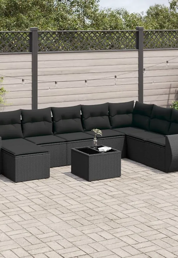 Ikonisk svart loungegrupp 2025 från vidaXL.