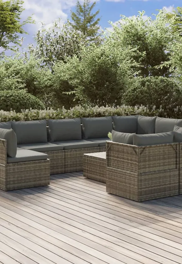 Ikonisk utemöbel i grått från vidaXL.