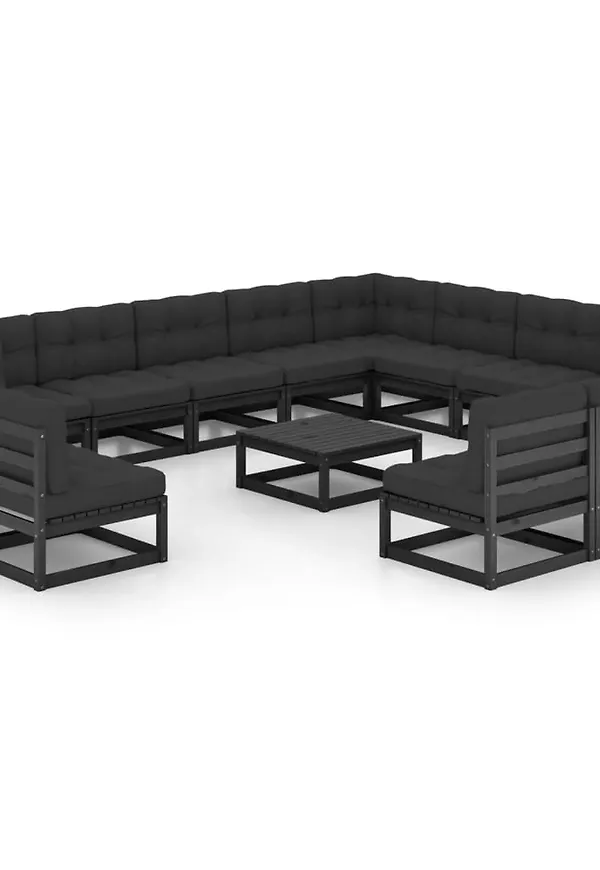 Fantastiskt snygg svart loungegrupp 2025 från vidaXL.