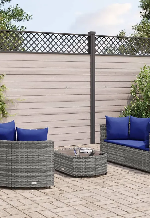 Grå VidaXL möbelgrupp som passar perfekt till hösten 2025!